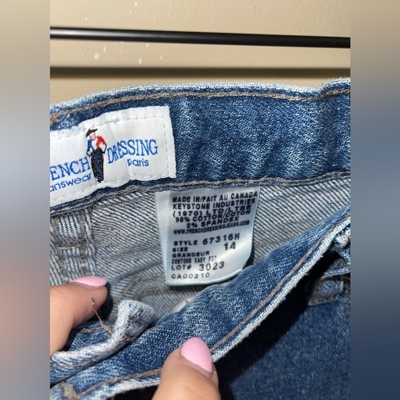 Vintage 90’s French Dressing Jeanswear Paris LightWash HighRise MomJeans Size 14 - Picture 4 of 6